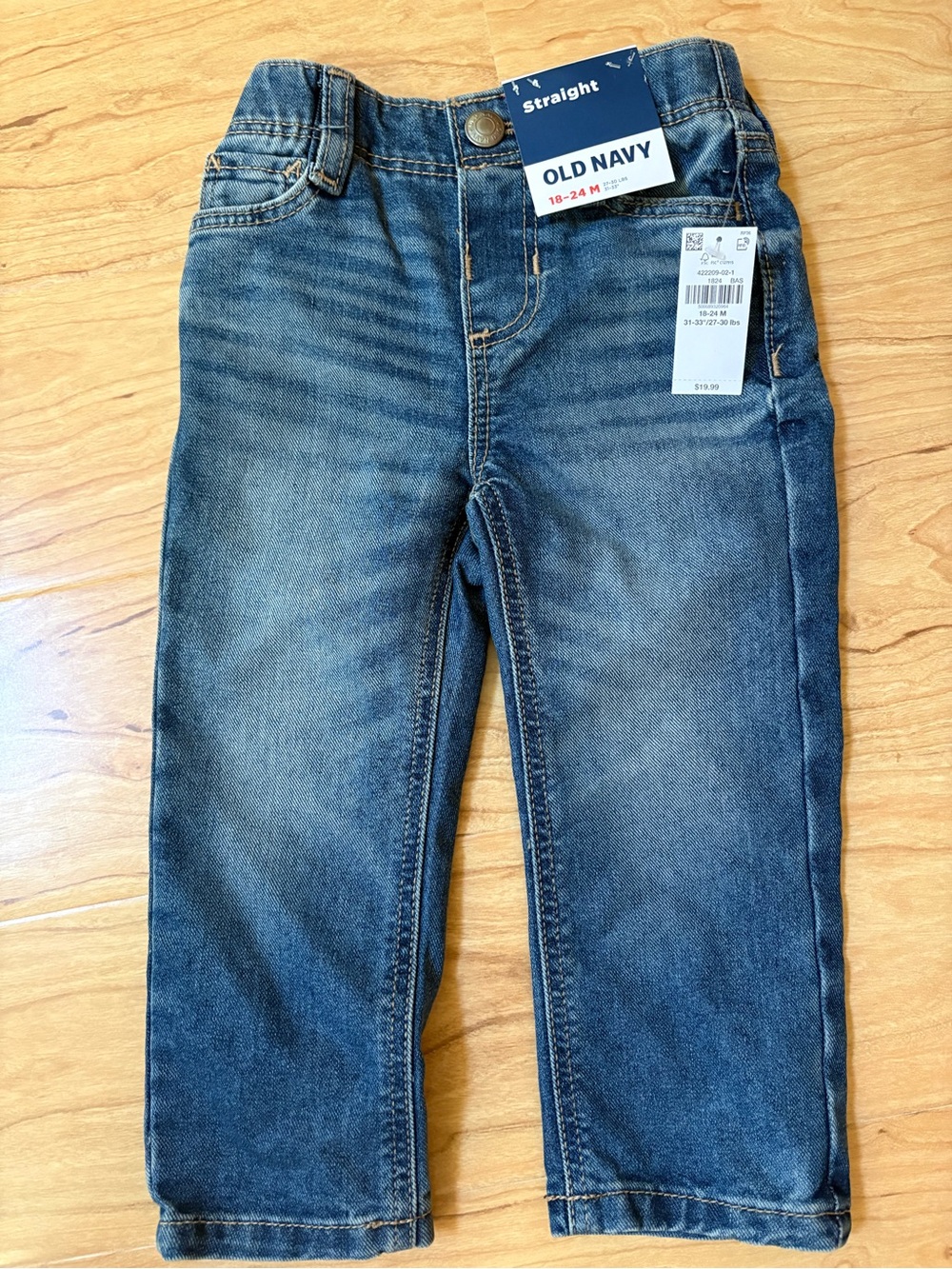 Old Navy Straight Jeans in Indigo Blue Wash